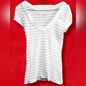 EXPRESS women's striped basic tee S